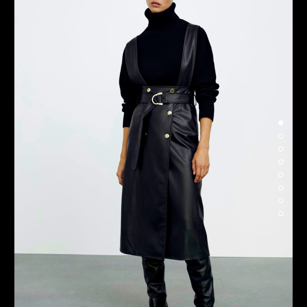 Brand new faux leather skirt